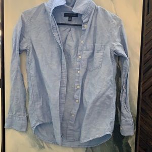 Blue Linen Banana Republic Shirt. Worn a few times